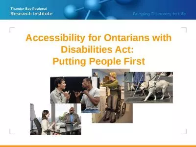 Accessibility  for Ontarians with Disabilities Act