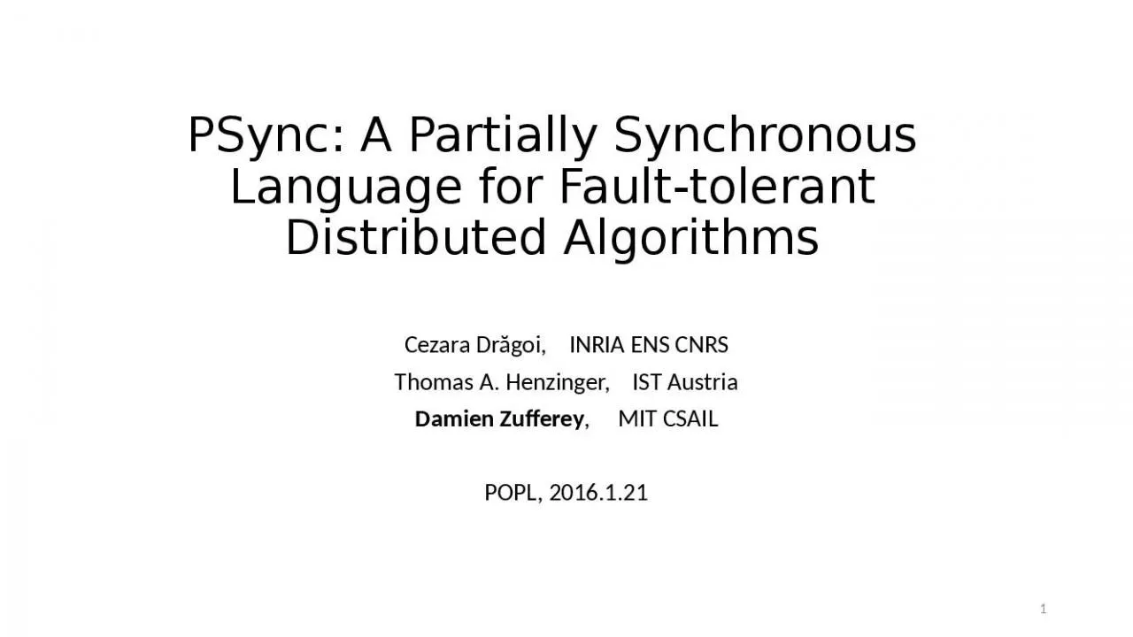 PPT-PSync: A Partially S ynchronous