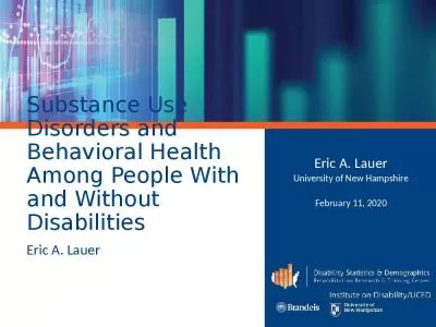 Substance Use Disorders and Behavioral Health Among People With and Without Disabilities