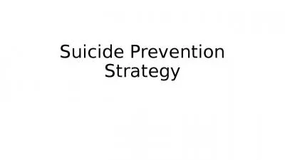 Suicide Prevention Strategy