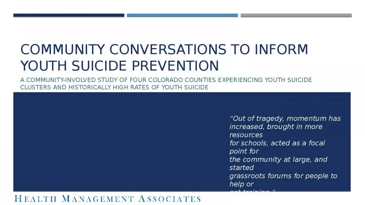 PPT-Community Conversations to Inform Youth Suicide Prevention