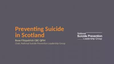 Preventing  Suicide in Scotland