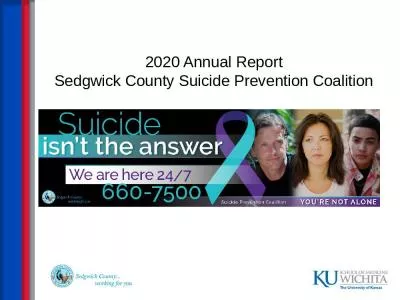 2020 Annual Report Sedgwick County Suicide Prevention Coalition