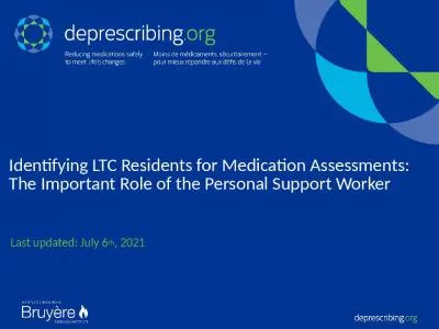 Identifying LTC Residents