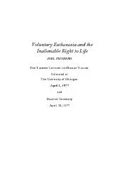 Voluntary Euthanasia and Inalienable Right to LifeJOEL April 1, 1977