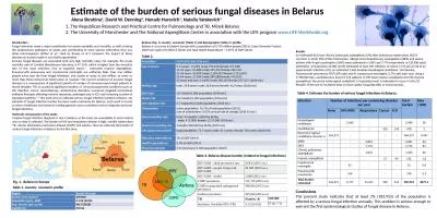 Estimate of the burden of serious fungal diseases in Belarus