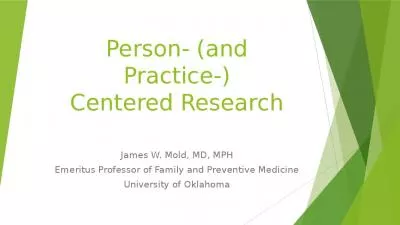 Person- (and Practice-) Centered Research