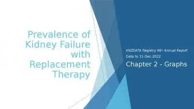 Prevalence of Kidney Failure with Replacement Therapy