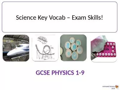 Science Key Vocab – Exam Skills!