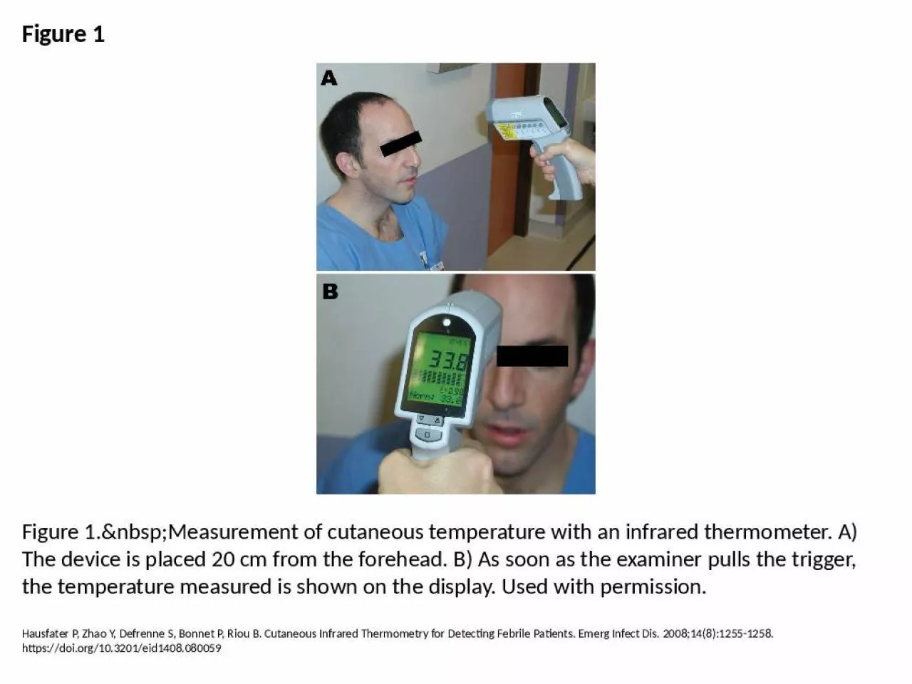 PPT-Figure 1 Figure 1.&nbsp;Measurement of cutaneous temperature with an infrared thermometer.