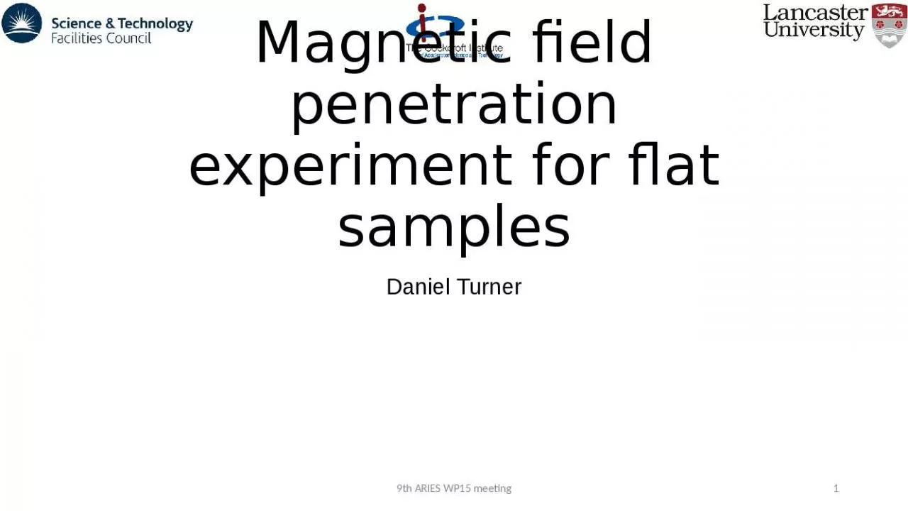 PPT-Magnetic field penetration experiment for flat samples