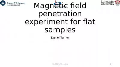 Magnetic field penetration experiment for flat samples