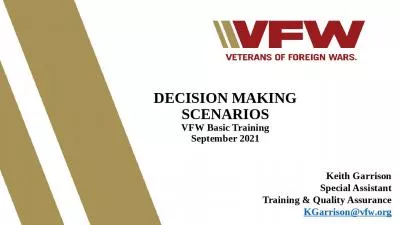 DECISION MAKING SCENARIOS