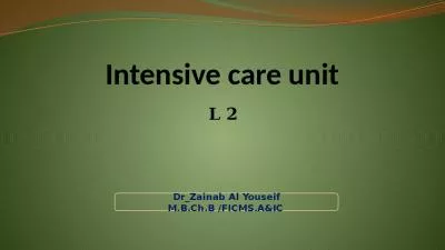 Intensive care unit L 2 Dr_Zainab