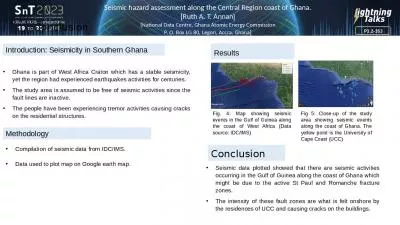 P1.2-353 Seismic hazard assessment along the Central Region coast of Ghana.