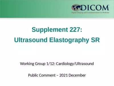 Supplement 227: Ultrasound Elastography SR