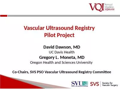 Vascular Ultrasound Registry