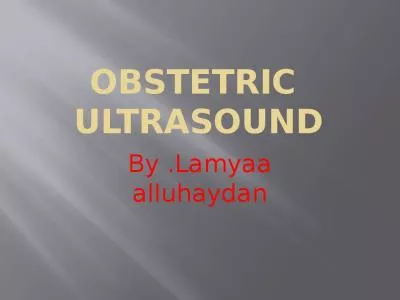 Obstetric  Ultrasound By