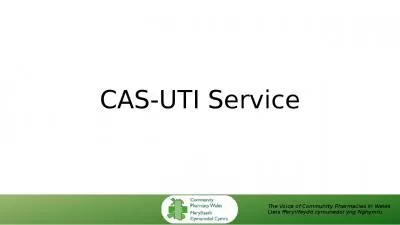 CAS-UTI Service Llais fferyllfeydd cymunedol yng Nghymru