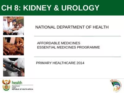 PRIMARY HEALTHCARE 2014 CH 8: KIDNEY & UROLOGY