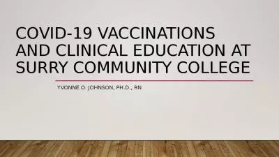 COVID-19 Vaccinations and Clinical Education at Surry Community College