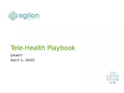 Tele-Health Playbook DRAFT