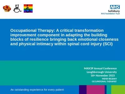 Occupational  T herapy : A critical transformation improvement component in adapting the building b