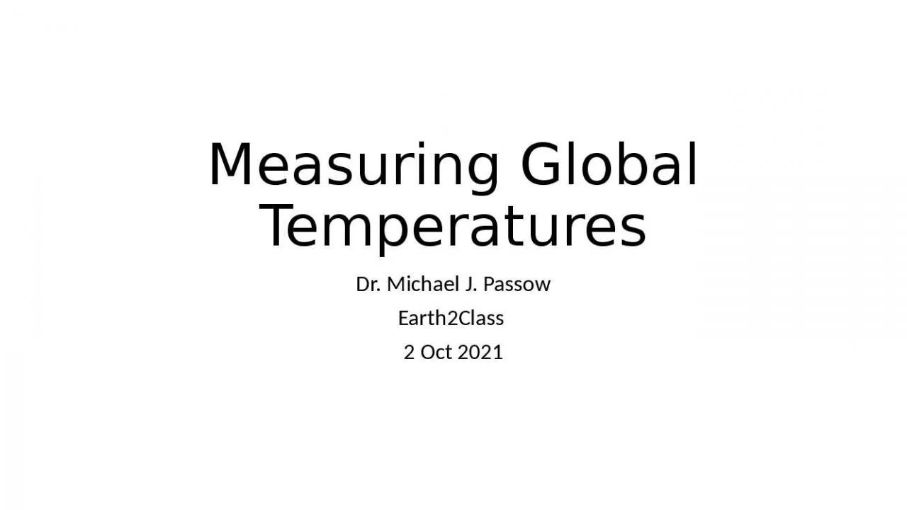 PPT-Measuring Global Temperatures