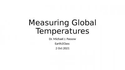 Measuring Global Temperatures