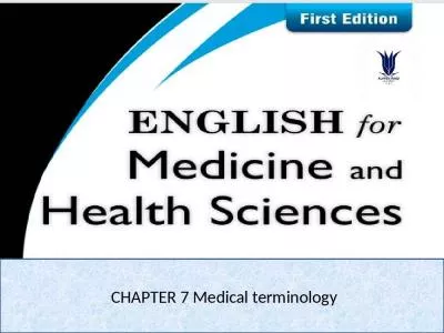 CHAPTER 7 Medical terminology