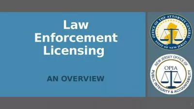 Law Enforcement Licensing