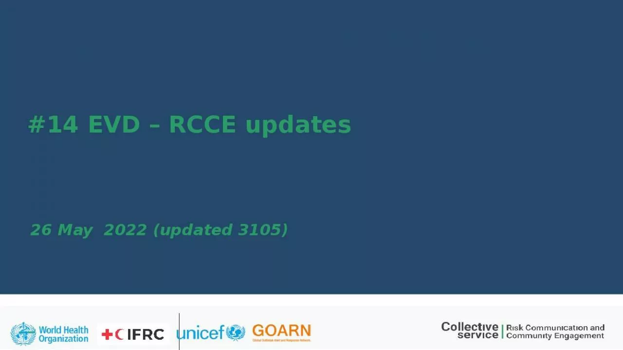 PPT-#14 EVD – RCCE updates