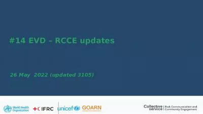 #14 EVD – RCCE updates