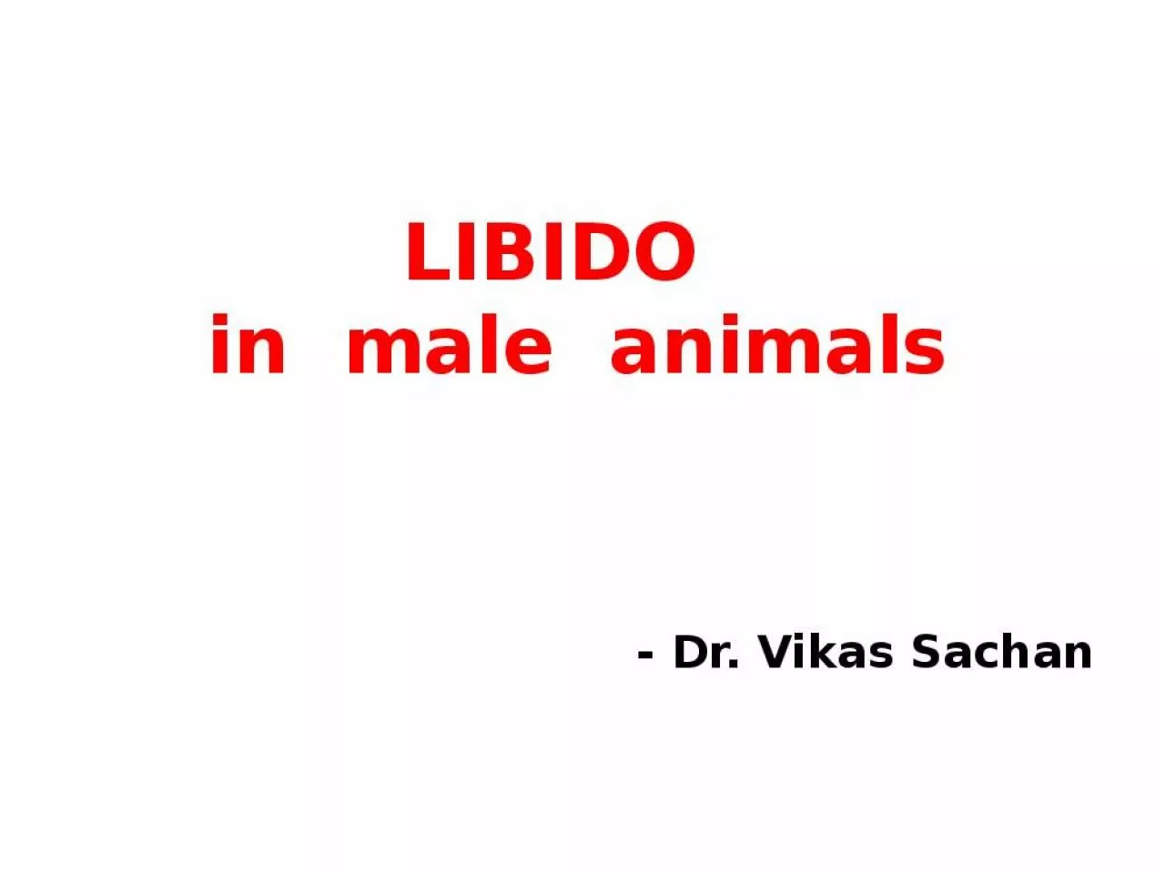 PPT-LIBIDO in male animals