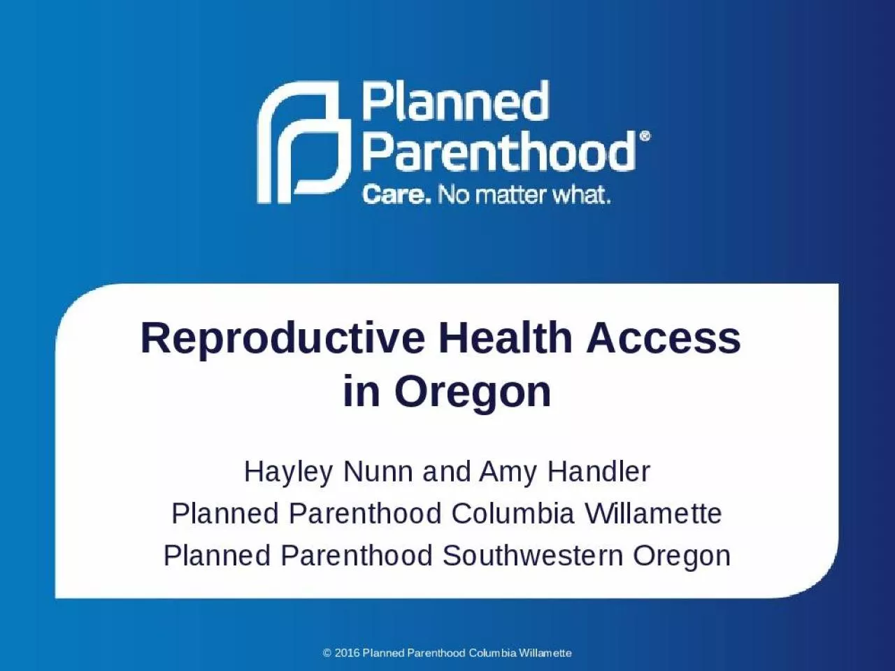 PPT-Reproductive Health Access