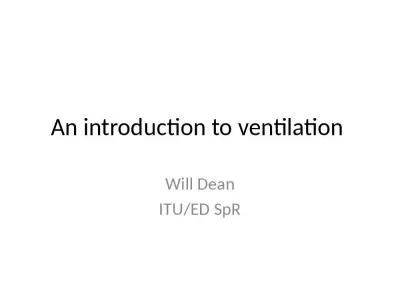 An introduction to ventilation