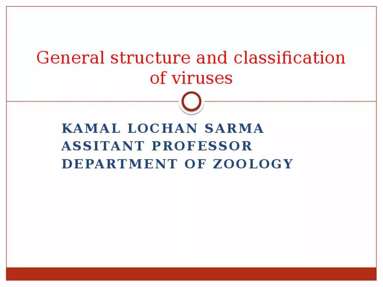 PPT-KAMAL LOCHAN SARMA ASSITANT PROFESSOR