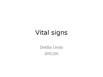 Vital signs Debby Linda JMCON