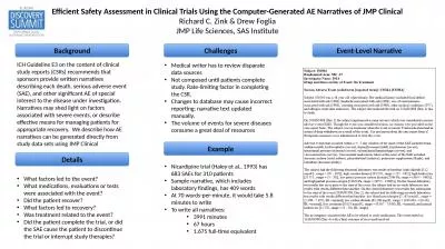 Efficient Safety Assessment in Clinical Trials Using the Computer-Generated AE Narratives