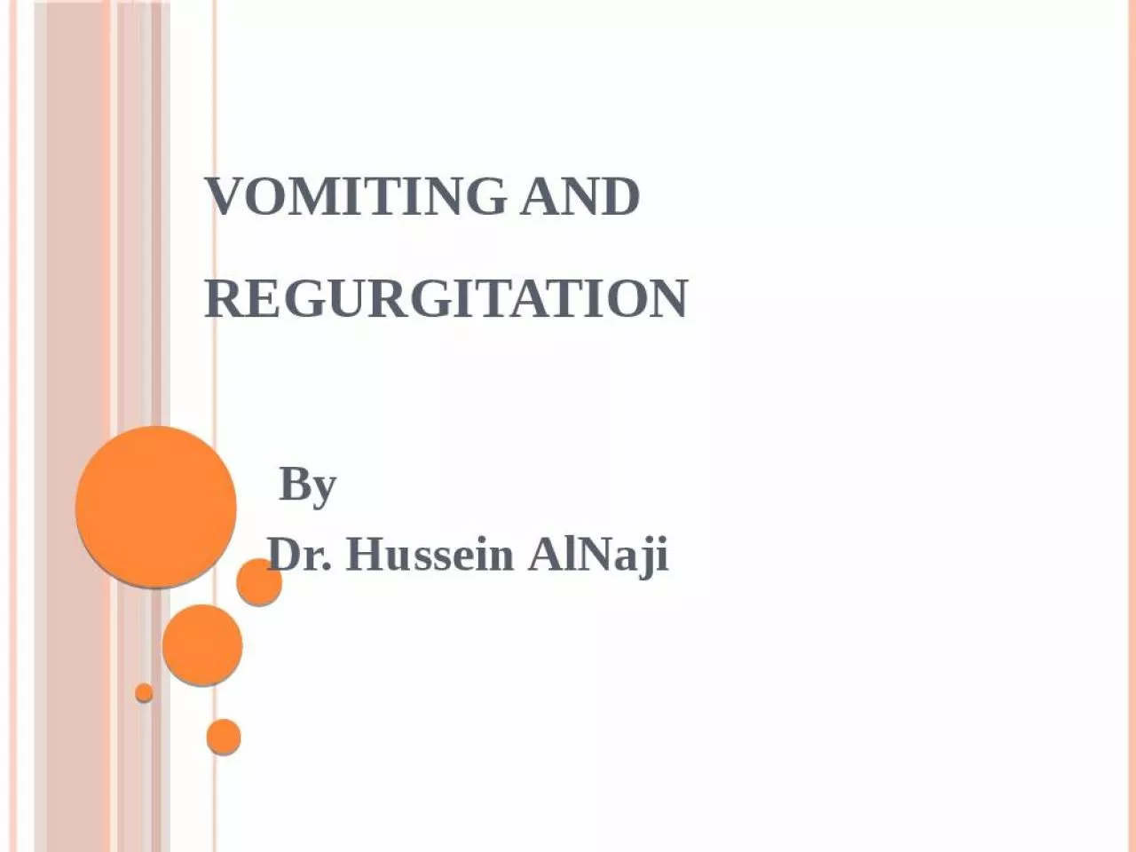 PPT-Vomiting And Regurgitation