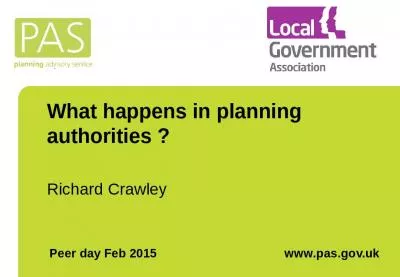 What happens in planning authorities ?