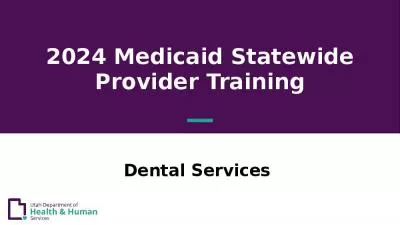 2024 Medicaid Statewide Provider Training