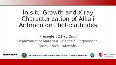 In-situ Growth and X-ray Characterization of Alkali Antimonide Photocathodes