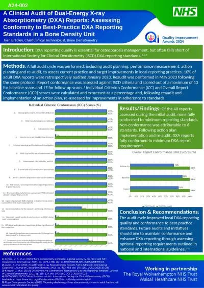 A Clinical Audit of Dual-Energy X-ray Absorptiometry (DXA) Reports: Assessing Conformity