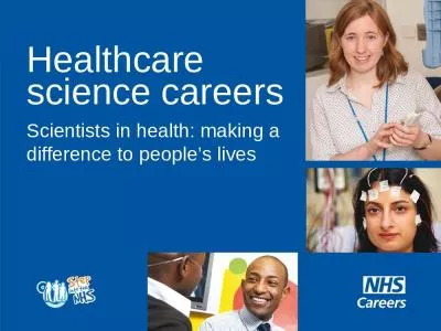 Healthcare science careers