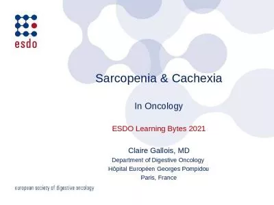 Sarcopenia & Cachexia