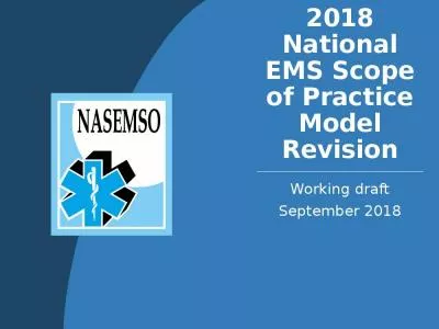 2018 National EMS Scope of Practice Model Revision