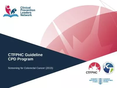 CTFPHC Guideline CPD Program