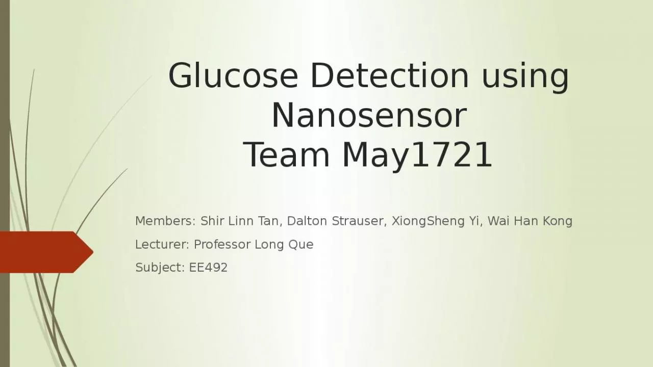 PPT-Glucose Detection using Nanosensor