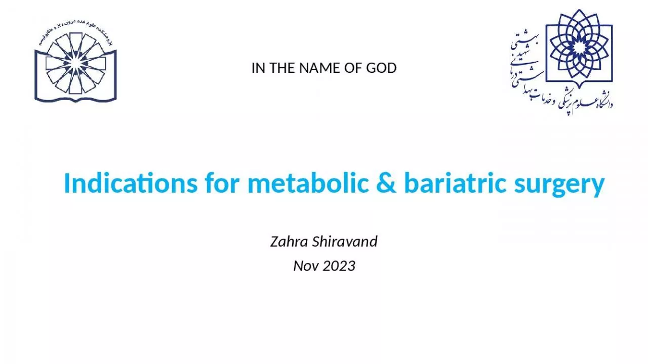 PPT-IN THE NAME OF GOD Zahra Shiravand